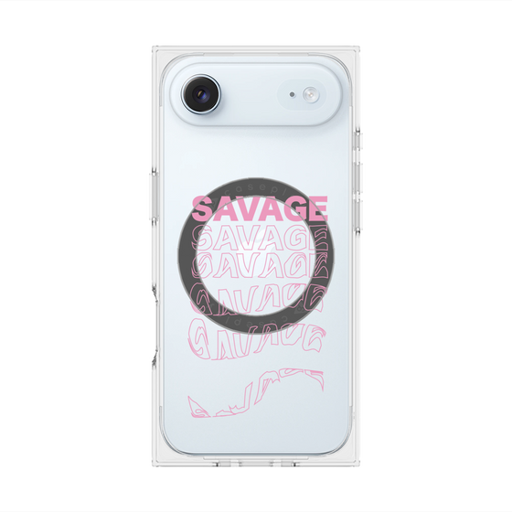 プレミアムスクエアケース with MagSafe［ SAVAGE Pink ］