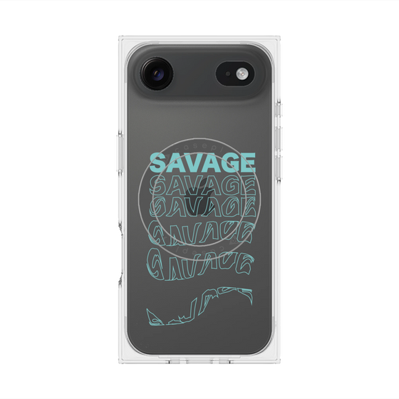 プレミアムスクエアケース with MagSafe［ SAVAGE Blue ］