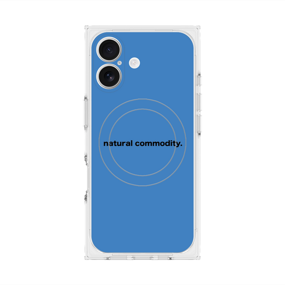 プレミアムスクエアケース with MagSafe［ NATURAL COMMODITY Blue ］