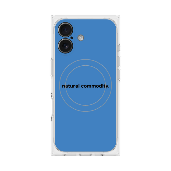 プレミアムスクエアケース with MagSafe［ NATURAL COMMODITY Blue ］