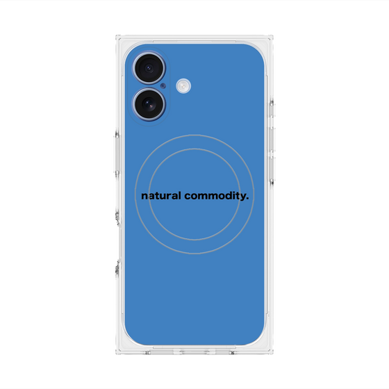 プレミアムスクエアケース with MagSafe［ NATURAL COMMODITY Blue ］
