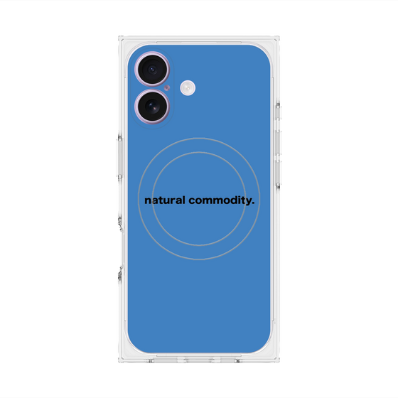 プレミアムスクエアケース with MagSafe［ NATURAL COMMODITY Blue ］