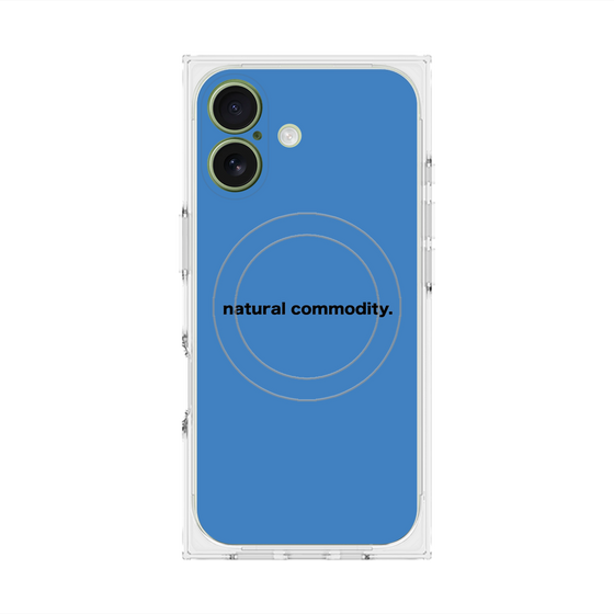 プレミアムスクエアケース with MagSafe［ NATURAL COMMODITY Blue ］