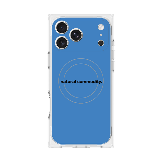 プレミアムスクエアケース with MagSafe［ NATURAL COMMODITY Blue ］