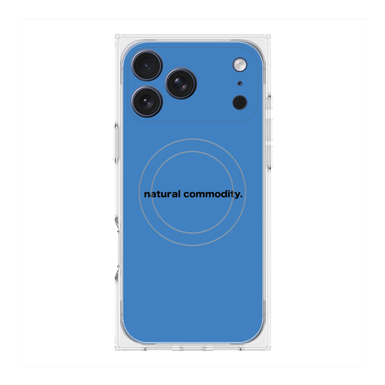 プレミアムスクエアケース with MagSafe［ NATURAL COMMODITY Blue ］