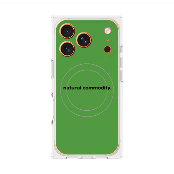 プレミアムスクエアケース with MagSafe［ NATURAL COMMODITY Green ］