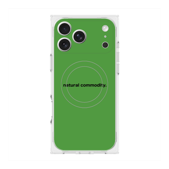 プレミアムスクエアケース with MagSafe［ NATURAL COMMODITY Green ］
