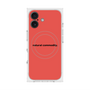 プレミアムスクエアケース with MagSafe［ NATURAL COMMODITY Red ］