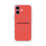 プレミアムスクエアケース with MagSafe［ NATURAL COMMODITY Red ］