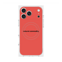 プレミアムスクエアケース with MagSafe［ NATURAL COMMODITY Red ］