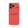 プレミアムスクエアケース with MagSafe［ NATURAL COMMODITY Red ］