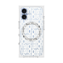 プレミアムスクエアケース with MagSafe［ LANVIN en Bleu - Logo Pattern - White ］