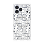 プレミアムスクエアケース with MagSafe［ LANVIN en Bleu - Logo Pattern - White ］