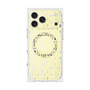プレミアムスクエアケース with MagSafe［ LANVIN en Bleu - Logo Pattern - Yellow ］