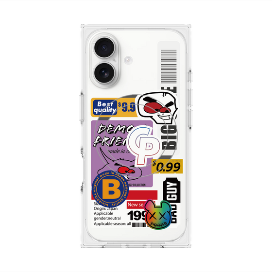 プレミアムスクエアケース with MagSafe［ Demon Friends Sticker .2 ］