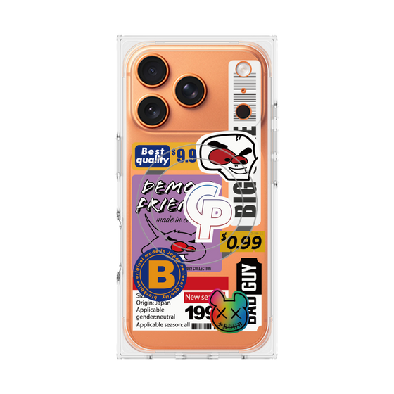 プレミアムスクエアケース with MagSafe［ Demon Friends Sticker .2 ］