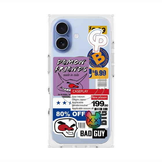 プレミアムスクエアケース with MagSafe［ Demon Friends Sticker .3 ］