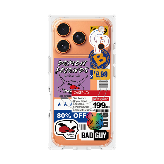 プレミアムスクエアケース with MagSafe［ Demon Friends Sticker .3 ］
