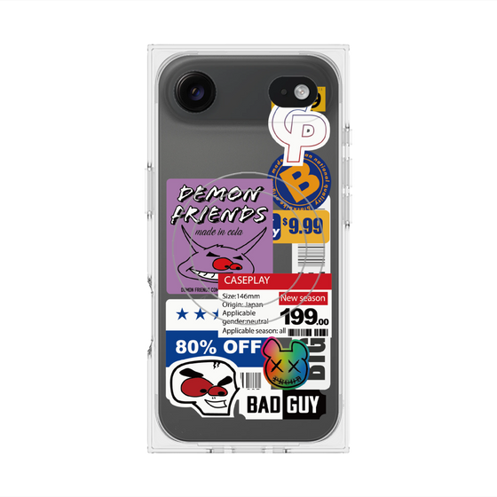 プレミアムスクエアケース with MagSafe［ Demon Friends Sticker .3 ］