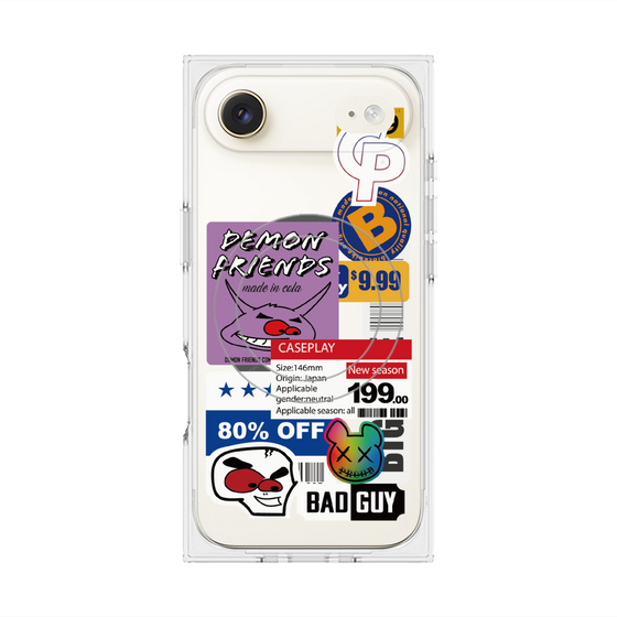 プレミアムスクエアケース with MagSafe［ Demon Friends Sticker .3 ］