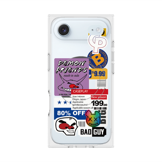 プレミアムスクエアケース with MagSafe［ Demon Friends Sticker .3 ］