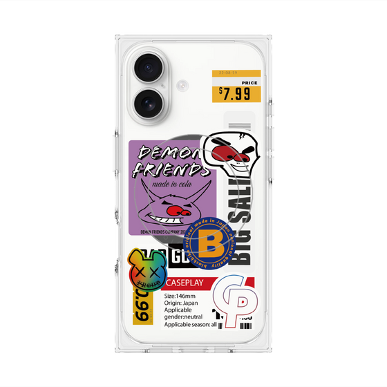 プレミアムスクエアケース with MagSafe［ Demon Friends Sticker .4 ］