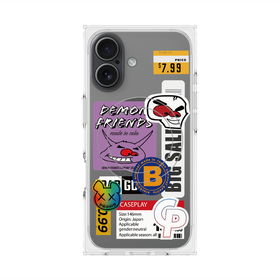 プレミアムスクエアケース with MagSafe［ Demon Friends Sticker .4 ］