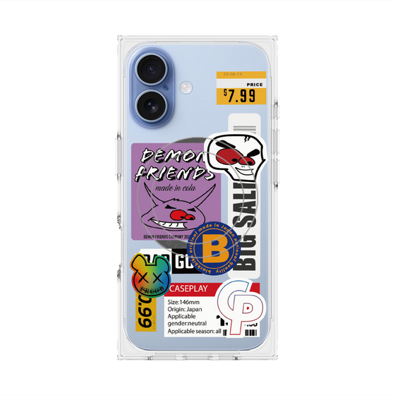 プレミアムスクエアケース with MagSafe［ Demon Friends Sticker .4 ］