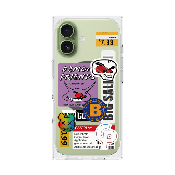 プレミアムスクエアケース with MagSafe［ Demon Friends Sticker .4 ］