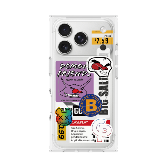 プレミアムスクエアケース with MagSafe［ Demon Friends Sticker .4 ］