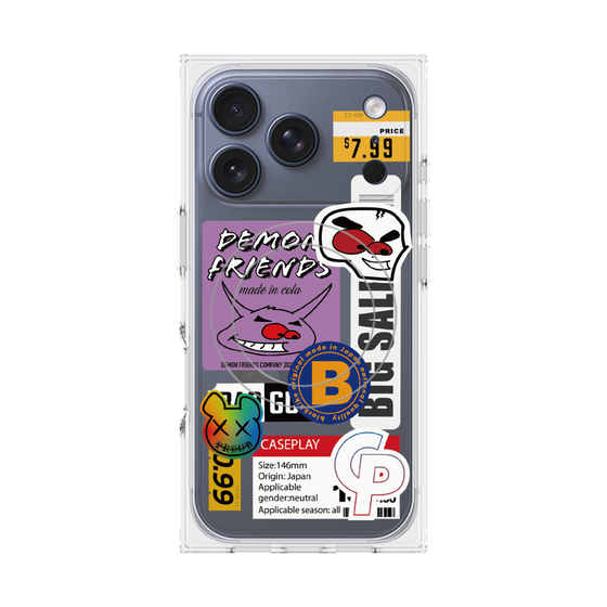 プレミアムスクエアケース with MagSafe［ Demon Friends Sticker .4 ］