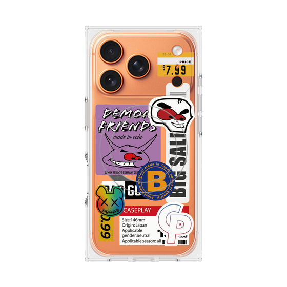 プレミアムスクエアケース with MagSafe［ Demon Friends Sticker .4 ］