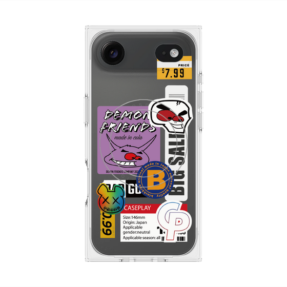 プレミアムスクエアケース with MagSafe［ Demon Friends Sticker .4 ］
