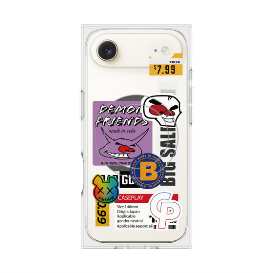 プレミアムスクエアケース with MagSafe［ Demon Friends Sticker .4 ］