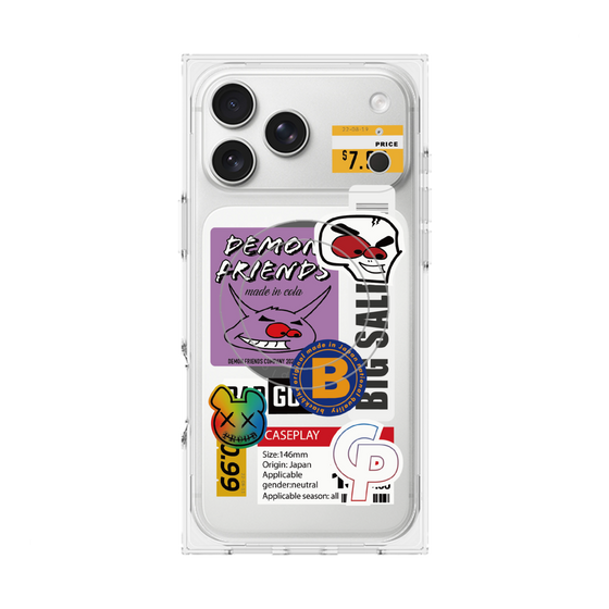 プレミアムスクエアケース with MagSafe［ Demon Friends Sticker .4 ］