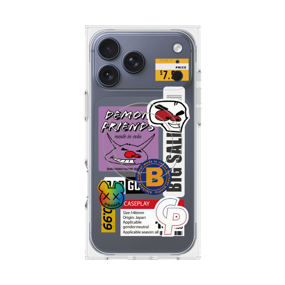 プレミアムスクエアケース with MagSafe［ Demon Friends Sticker .4 ］