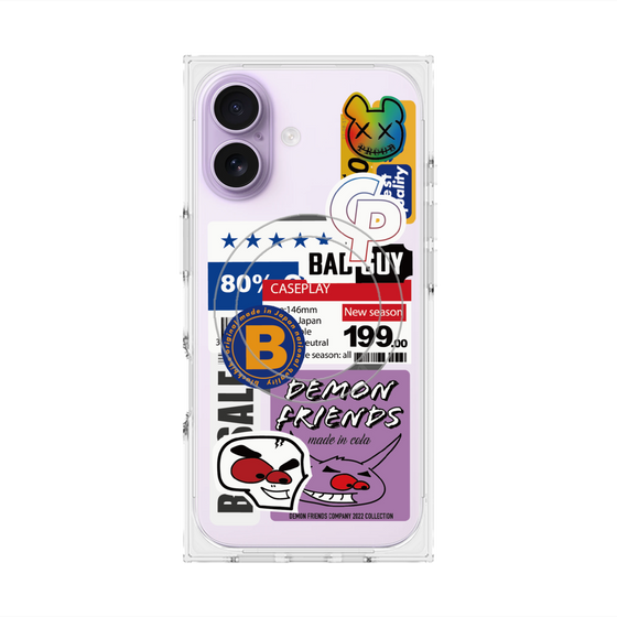 プレミアムスクエアケース with MagSafe［ Demon Friends Sticker .5 ］