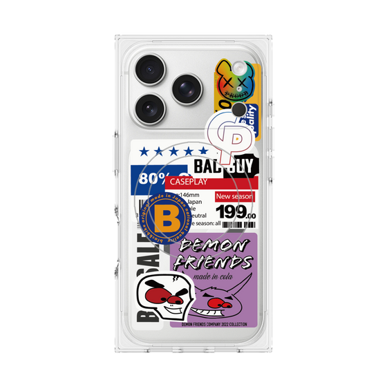プレミアムスクエアケース with MagSafe［ Demon Friends Sticker .5 ］