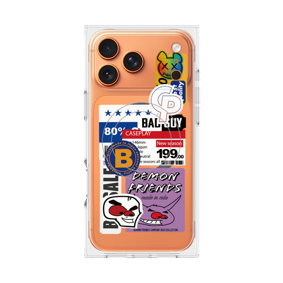 プレミアムスクエアケース with MagSafe［ Demon Friends Sticker .5 ］