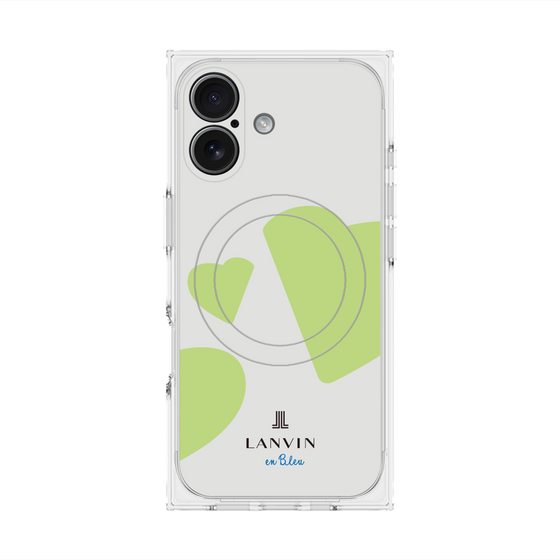 プレミアムスクエアケース with MagSafe［ LANVIN en Bleu Hearts Green - ランバン ハート グリーン ］