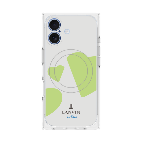 プレミアムスクエアケース with MagSafe［ LANVIN en Bleu Hearts Green - ランバン ハート グリーン ］