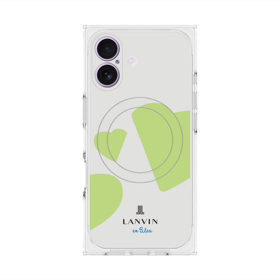 プレミアムスクエアケース with MagSafe［ LANVIN en Bleu Hearts Green - ランバン ハート グリーン ］