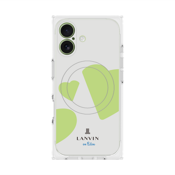 プレミアムスクエアケース with MagSafe［ LANVIN en Bleu Hearts Green - ランバン ハート グリーン ］