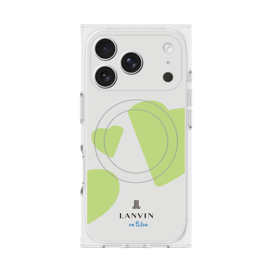 プレミアムスクエアケース with MagSafe［ LANVIN en Bleu Hearts Green - ランバン ハート グリーン ］