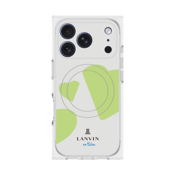 プレミアムスクエアケース with MagSafe［ LANVIN en Bleu Hearts Green - ランバン ハート グリーン ］