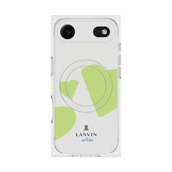 プレミアムスクエアケース with MagSafe［ LANVIN en Bleu Hearts Green - ランバン ハート グリーン ］
