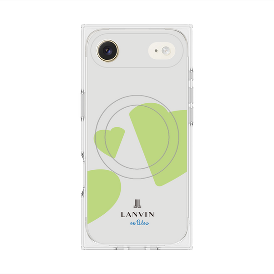 プレミアムスクエアケース with MagSafe［ LANVIN en Bleu Hearts Green - ランバン ハート グリーン ］