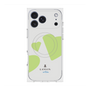 プレミアムスクエアケース with MagSafe［ LANVIN en Bleu Hearts Green - ランバン ハート グリーン ］
