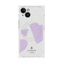 プレミアムスクエアケース with MagSafe［ LANVIN en Bleu Hearts Purple - ランバン ハート パープル ］