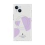 プレミアムスクエアケース with MagSafe［ LANVIN en Bleu Hearts Purple - ランバン ハート パープル ］